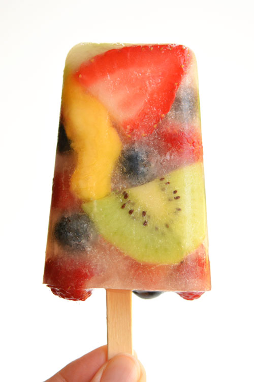 Fruit ice lollies